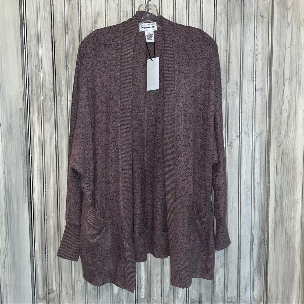 For the Republic Dolman Sleeve Knit Cardigan
